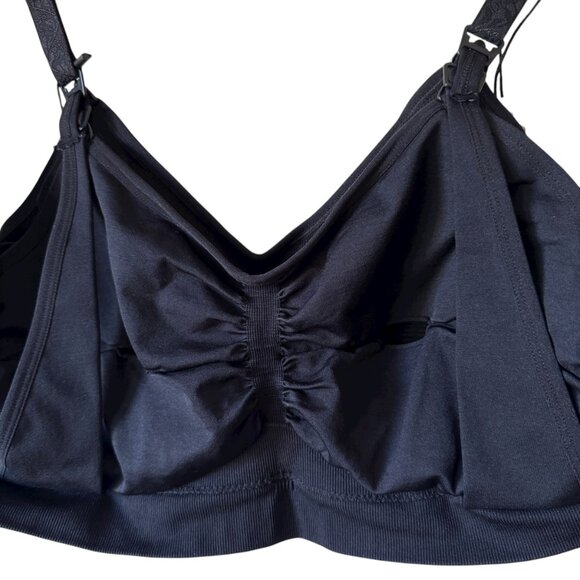 Kindred Bravely Sublime Hands Free Pumping & Nursing Bra Sz 1X Busty New Black - Picture 7 of 16